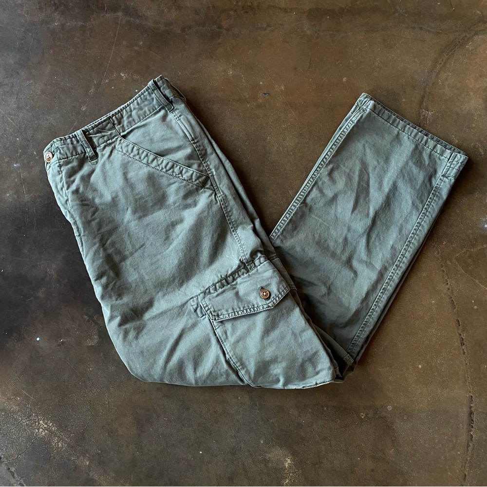 VTG Y2K Quiksilver Men’s Army Military Green Straight Cargo Pants
